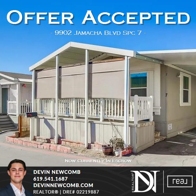 Offer accepted: 9902 Jamacha Blvd